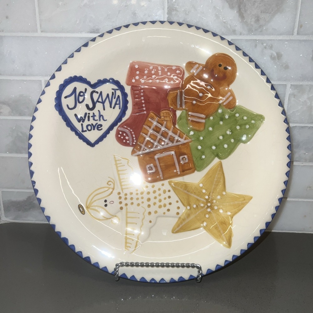 Vtg 1997 Bath & Body Works- To Santa with Love Plate holiday 11.5"